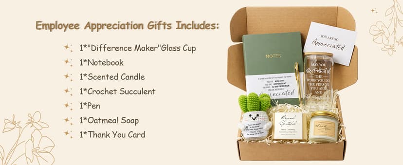 Bosses Day Gifts for Women, Teacher Appreciation Gift Bulk For Coworkers Nurse Social Worker Boss Female LUICONMO Thank You Gifts for Women, Employee Appreciation Gifts B0GJ5543J3