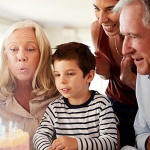 CEDAR CRATE MARKET Grandparent Gifts, Grandparent Picture Frame - Laser Engraved Natural Alder Wood Horizontal Photo Frame, Easel Back, Wall Mount Fits 5x7 Horizontal Portrait Sentimental Gift