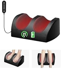 Shiatsu Foot Massager Machine with Heat, Foot and Calf Massager with Massage Roller, Deep Tissue Massager for Plantar Fasciitis, Pain Relief, Promotes Blood Circulation, Gifts for Women & Men