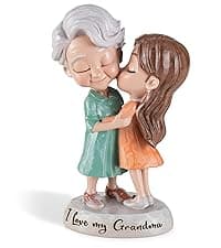 Grandma Birthday Gifts: I Love You Grandma Figurine Gift from Granddaughter - Grandmother Gifts for Mothers' Day - Meaningful Gift for Grandma Nana Gigi Christmas