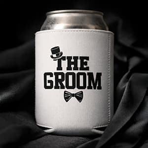 The Groom And Team Groom Can Coolie Holder Bachelor Party Decorations Bachelor Party Favors Bachelor Party Accessories Wedding Favors Gift For Groom Groomsmans Proposal Gifts Black White B08CHMD5PM