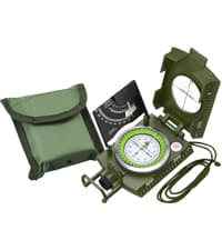 Proster IP65 Compass Hiking Survival - Lensatic Sighting Compass for Camping Navigation, Compass with Clinometer & Carry Bag for Camping Hunting Hiking Geology Activities