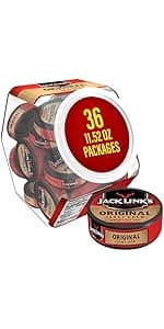 Jack Link's Beef Jerky Gift Basket Variety Pack - Includes Jerky, Meat Sticks, and Beef Steaks, Great Gift for Men, Perfect Hunting Trip Snacks, 15-Piece Assorted Meat Snack Pack