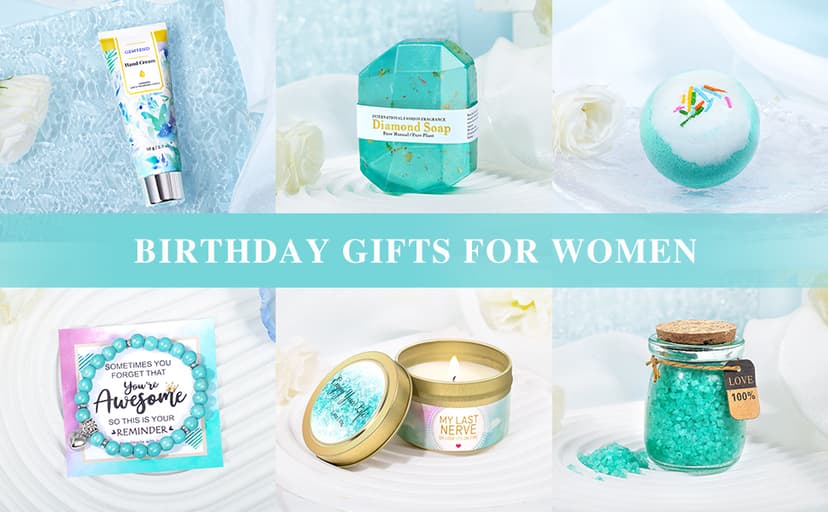 Birthday Gifts for Women, Gifts for Women, Mom, Wife, Girlfriend, Sister, Friends, Her, Relaxing Spa Gifts Basket Self Care Gifts, Christmas, Valentine's Day, Mother's Day Gifts