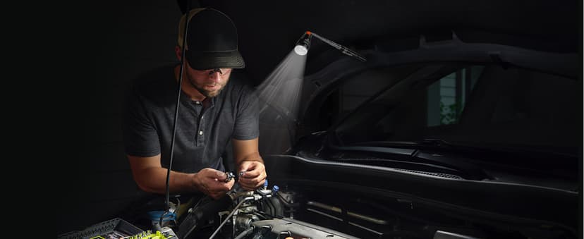 VIBELITE Extendable Magnetic Flashlight with Telescoping Magnet Pickup Tool-Cool Gadget Birthday for Men, Dad, Husband, Him, Father, Mechanic,Tech, Handyman, Boyfriend, Women, Black