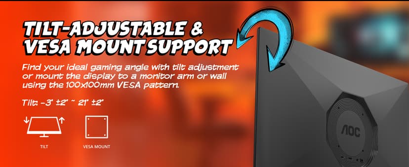 AOC 25G51Z 25-inch Gaming Monitor FHD 1920x1080, 240Hz Refresh Rate, 0.5ms MPRT, IPS Panel, HDR, 3-Sided Frameless, HDMI 2.0 x1, Display Port x1, 3-Year Zero-Bright-Dot