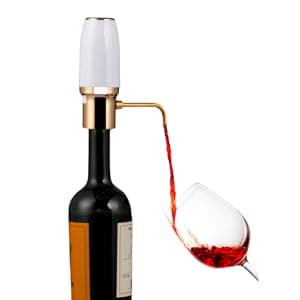 Electric Wine Aerator, Modern Wine Aerator, Electric Wine Dispenser, Gold Wine Pourer, Wine Pump, Automatic Wine Pourer, Re-chargeable, Wine Gifts, Christmas Gift for Her, Gift for Mom