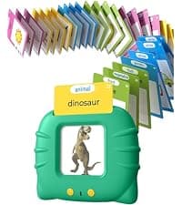 Montessori Language Learning Toys with 224 Words, Pocket Speech Therapy Toys, Children's Sensory Educational Toys Airbition Talking Flash Cards for Toddlers Ages 1‑4,224 Words English Pink B0D478JF4R