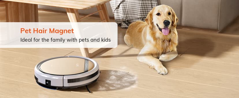 ILIFE V5s Plus Robot Vacuum and Mop Combo with Wi-Fi/App/Alexa, Automatic Self-Charging Robotic Vacuum Cleaner, Slim and Quiet, Cleans Hard Floors Carpets and Pet Hair (V5s Pro Upgrade Version)