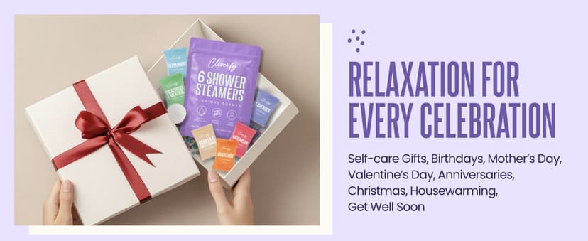 Cleverfy Shower Steamers Aromatherapy for Women and Men – Self-Care Shower Bombs for Stress Relief and Relaxation – 6 Tablets