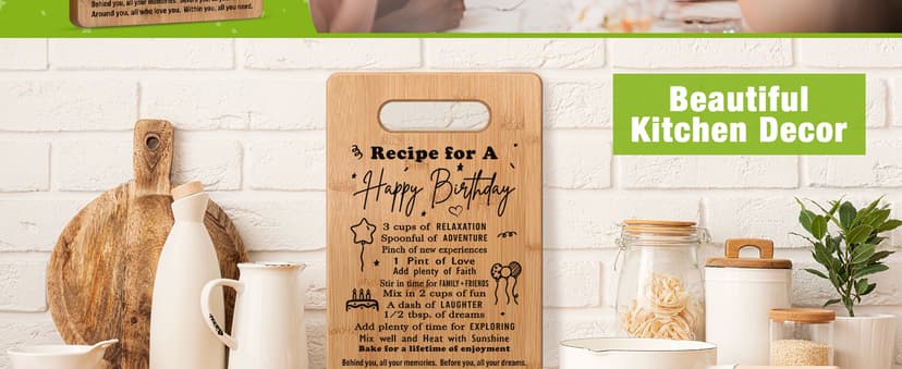 2026 Birthday Gifts for Women Men, Birthday Gifts for Him Her, Years Old Birthday Gifts, Birthday Gift Ideas, Birthday Decorations for Women Men, Happy Birthday Cutting Board Gifts B0CP8WZKRQ