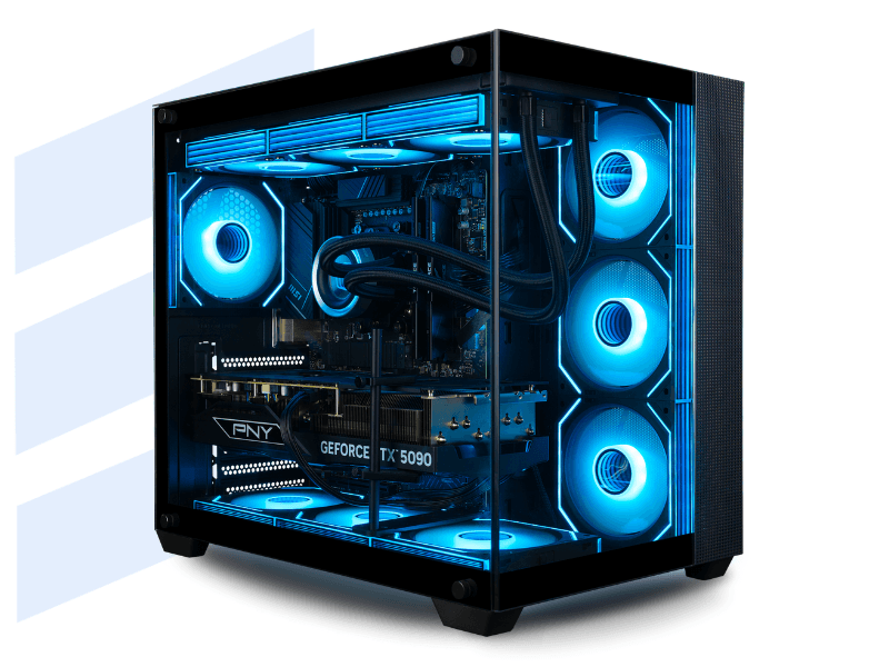 Panorama XL Gaming PC Desktop (NVD GeForce RTX 5080, Intel 24-Core i9-14900KF Processor, 96GB DDR5 RAM, 4TB Gen4 NVMe SSD, WiFi 6E, HDMI, Windows 11 Pro) Best 2025 Prebuilt Tower RGB Gamer Computer