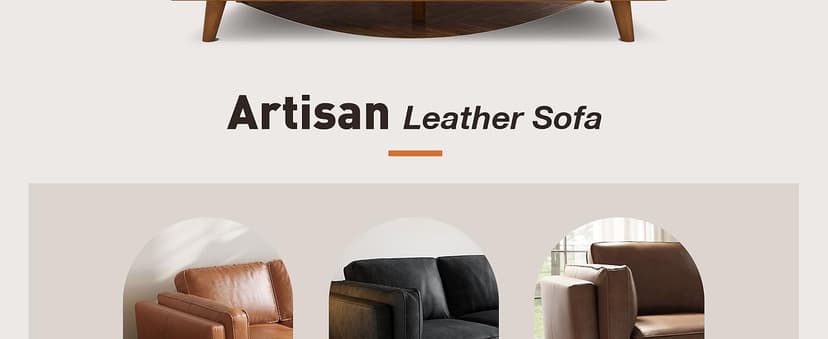 Valencia Artisan Full Leather Loveseat Sofa 66”| Pure Full Italian Nappa Leather Couch, Solid Wood Accent, Ultimate Comfort, Black