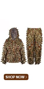 EAmber Ghillie Camouflage Leafy Hat 3D Full Face Mask Headwear Turkey Camo Hunter Hunting Accessories