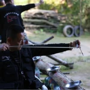 Professional Slingshot Set for Adults - A Simple but Powerful Hunting and Shooting Slingshot with a Sturdy Sling Shot Bow, 2 Packs of Slingshot Ammo, and a Slingshot Band.