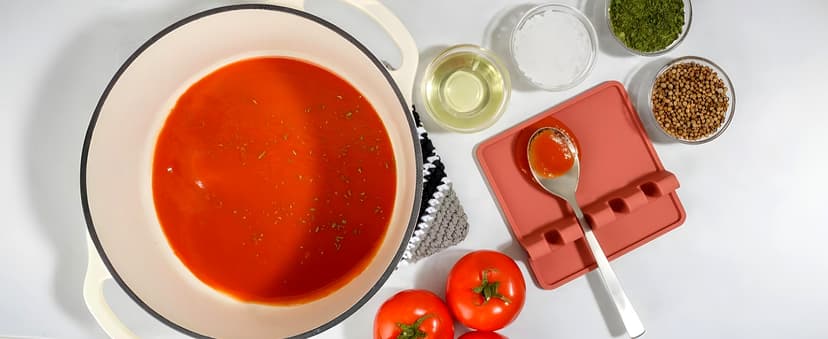 Silicone Utensil Rest with Drip Pad for Multiple Utensils, Heat-Resistant, BPA-Free Spoon Rest & Spoon Holder for Stove Top, Kitchen Utensil Holder for Spoons, Ladles, Tongs & More - by Zulay