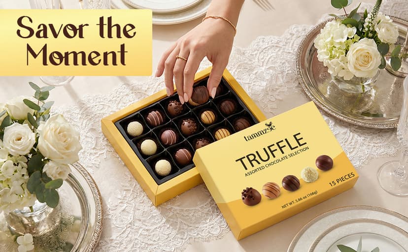 Holiday Assorted Chocolate Truffle Gift Box - 15 Count. Ideal Assorted Chocolate Gift Box for Easter, Anniversary, Birthday and Special Occasions, Perfect for Sharing with Loved Ones B0GJ6QLWJN
