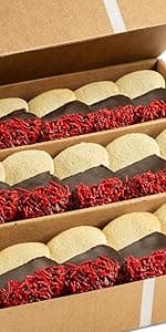 Italian Cookies Gift Basket | Chocolate Covered Cookies | 15 Cookies Individually Wrapped | Fresh Bakery Cookies | Birthday Food Gifts | Gourmet Cookies Gift | Kosher & Nut Free | Stern’s Bakery