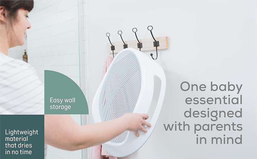 Angelcare Baby Bath Support (Pink) | Ideal for Babies Less than 6 Months Old