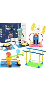 STEM Kits for Kids Crafts 6-8 8-12, Boys Gifts Toys for 6 7 8 Year Old Boy Birthday Gift Ideas, STEM Toys Crafts 6+ 7+ yr, Robotics Science Kits Activities Robot Building Age 8-10 9 10 11 12 13 14