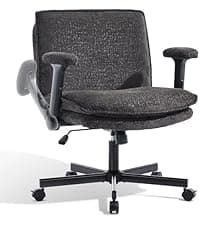 Office Chair,Ergonomic Office Desk Chair with 2D Adjustable Lumbar Support,3D Headrest,2D Arms,330LBS High Back Mesh Computer Home Office Chairs Rolling Tilting Swivel Executive Chairs Black
