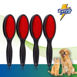 Twinko Max Lint Brush, Lint Remover, Pet Hair Remover, Clothes Brush, Magic Lint Remover Brush, Sheet and Carpet Cleaning Brush, 2-Sided and Reusable, No Need Lint Roller Refill.