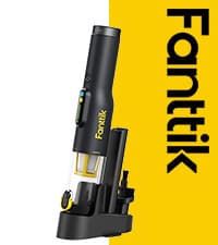 Fanttik Slim V8 APEX Car Vacuum, 4-in-1 Portable Mini Cordless Vacuum with 19000pa Suction Power, Type-C Charge, 2 Suction Modes, Handheld Vacuum for Small Jobs, Car, Office Desk, Keyboards (Black)