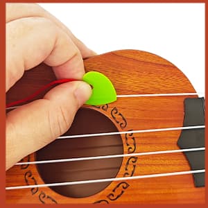 Kids Toy Ukulele Guitar,17 Inch Classical Guitar Musical Toy,4 Strings Guitar Ukulele Educational Learning Toy for Toddlers and Preschoolers
