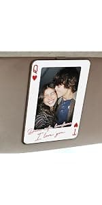 Custom acrylic clip with your photo and message, an anniversary, Valentine's Day or Christmas gift for couples and loved ones Personalized Car Visor Photo Clip, Drive Safe Picture Holder B0GGHG2KHN