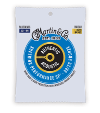 MARTIN Authentic Acoustic Guitar Strings, Superior Performance Light 12-54, 80/20 Bronze