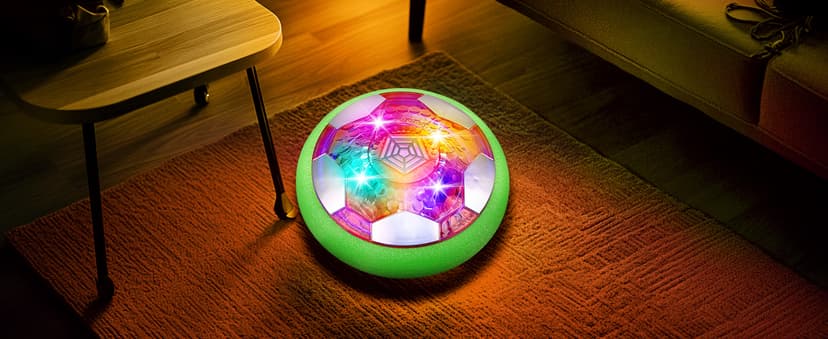 BaLaM Hover Soccer Ball Toys for 3-8 Year Old Kids Toddler Boys Girls, Christmas Birthday Gifts for Kids Age 4-6 5-7 8-12, Indoor Rechargable Light-up Toys Games