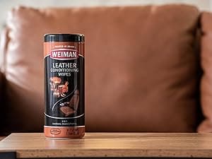Weiman Leather Cleaner Conditioner & Protector for Couches, Boots, Chairs, Bags, Purses & Auto Interior with Microfiber Towel Included (2 Pack)