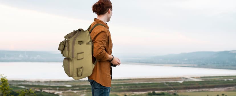 onedayHI Fishing Backpack with Rod Holders,40L Large Water-resistant Fishing Tackle Bag with Cooler,Tackle Box Backpack