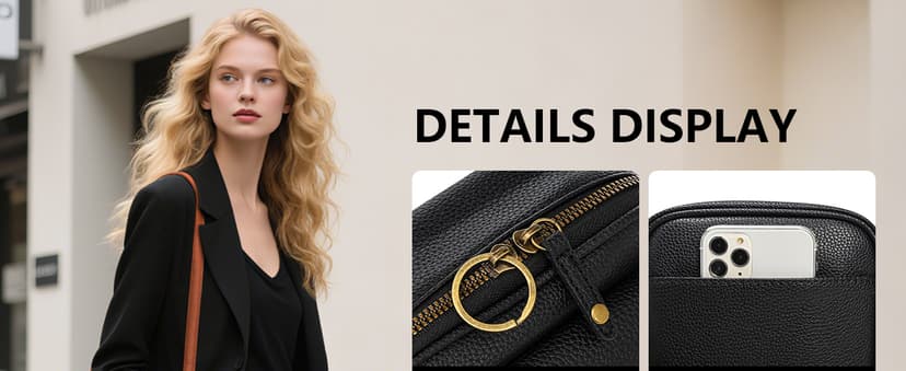 Pelimoo Small Crossbody Bags for Women Vegan Leather Messenger Purses, Vintage Wallet Anti Theft Shoulder Handbags with Card Slots