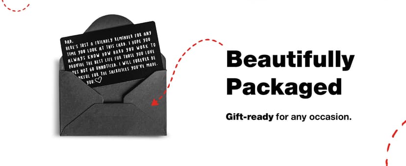 Wallet Card for Dad – Father's Day Gift from Son or Daughter for the Best Dad Ever - Voted Most Meaningful and Unique Gift for Fathers - Gift Ready, Engraved