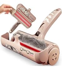 ChomChom Roller Pet Hair Remover – Original Size Reusable Lint Roller for Cat & Dog Hair on Furniture, Couch, Carpet, Car, Rugs & Bedding – Portable, Eco-Friendly (White) B00BAGTNAQ