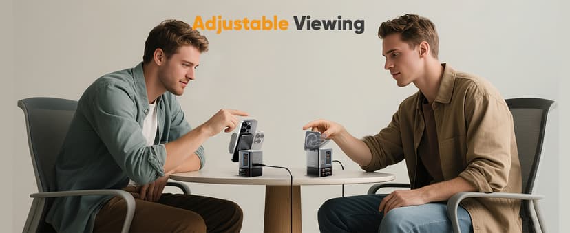 6-in-1 Charging Station,105W GaN Retractable Charger with Magnetic Pad – MagSafe Compatible, USB-C Fast Charging for iPhone, AirPods, MacBook, Apple Watch, and Other Phones, Tablets, Laptops