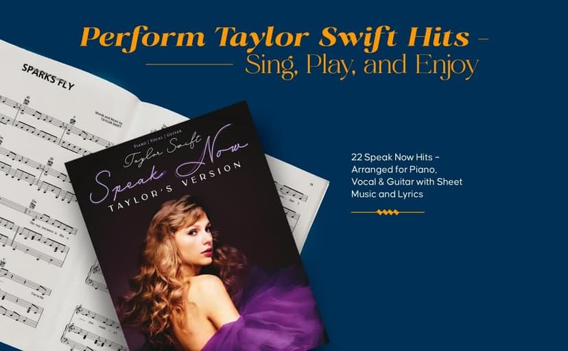 Taylor Swift - Speak Now (Taylors Version) Songbook | Piano/Vocal/Guitar Sheet Music for All Levels | 22 Songs from the Record-Breaking Album | Includes Lyrics and Chords | Perfect for Students/Fans