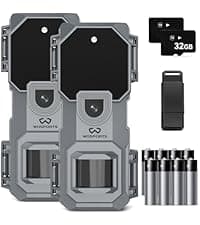 WOSPORTS Mini Trail Camera 24MP 1080P HD Game Camera with Night Vision Motion Activated Waterproof,Trail Cam with Fast Trigger Time for Outdoor Wildlife Monitoring