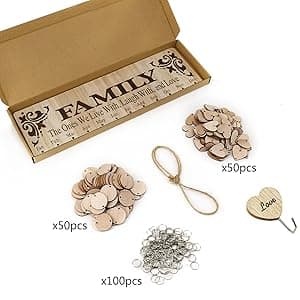 Gifts for Mom Grandma from Daughter, Unique Wooden Family Birthday Reminder Tracker Calendar Board Wall Hanging with 100 Tags, Best Gift Ideas for Christmas Birthday Mother's Day