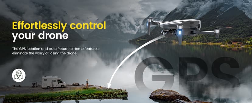 Holy Stone HS720R 3 Axis Gimbal GPS Drones with Camera for Adults 4K EIS; FPV RC Drone, Foldable Quadcopter with 10000 Feet Video Transmission Control Range, Brushless Motor, Follow Me, Auto Return