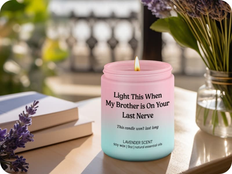 LEADO Scented Candle - Sister in Law Gifts - Funny Bridal Shower, Wedding, Christmas, Birthday Gifts for Sister in Law, Brother, Brothers Girlfriend, Bride - Happy Birthday Present Ideas for SIL