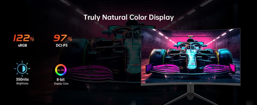 KTC 32 Inch FHD 1080p Curved Gaming Monitor - VA 1500R Curved Monitor, 165Hz 1ms MPRT, FreeSync & G-Sync, 122% sRGB, DP/HDMI, VESA, HDR10 for Gaming Home Office Business PC Monitor