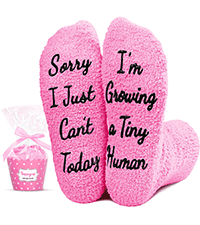 HAPPYPOP Pregnant Mom Gifts - Maternity Socks for Expectant Mothers, Thoughtful Choices for IVF Journeys B0CPXZW417