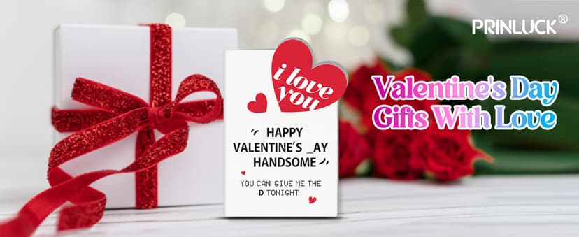 Valentines Day Love Gifts for Him, Valentines Day Card Gifts for Husband Men, Funny Card, Mens Valentine Gift for Boyfriend Husband, Valentine Gift for Him