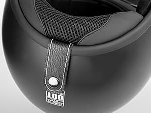 Yesmotor 3/4 Open Face Retro Motorcycle Helmet Vintage Helmet for Motorbike Casco, Moped, Cruiser, Bobber, and Chopper - DOT Approved(Matte Black,L)