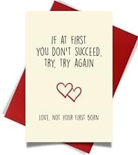 Cheerin Anniversary Day Cards for Him and Her - Romantic Greeting Card with Envelope - Sweet Birthday Card for Husband Wife Girlfriend Boyfriend