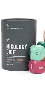 Two Tumbleweeds Foodie Dice - New Edition: Set of 9 Dice to Inspire Creative, Seasonal Meals with Take Out Die - Unique Cooking Gift