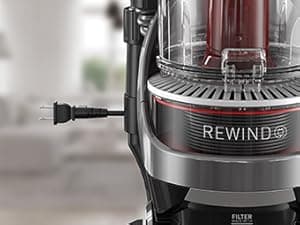 Hoover WindTunnel Cord Rewind Pro Bagless Vacuum Cleaner, Corded Upright Vacuum Cleaner for Carpet and Hard Floor, Automatic Cord Rewind, Corded Vacuum Cleaners for Home Use