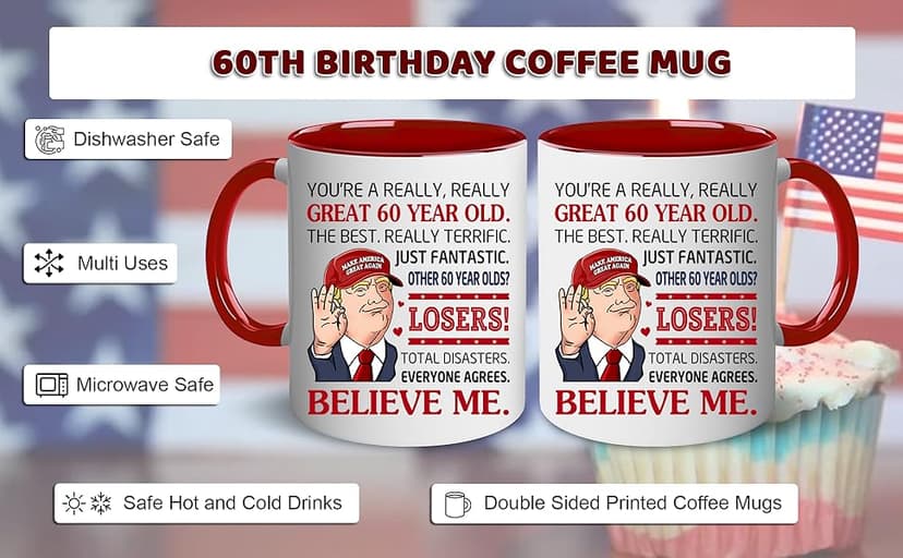 BECHUSKY Gifts for 60th Birthday - 1965 Birthdays Gifts for Men - 60 th Birthdays Decorations Man - Gifts for Women Turning 60 - Ideas for 60s Birthday - 60th Bday Present - Ideas for 60s Bday